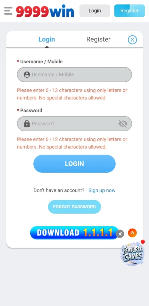 9999 Game Login