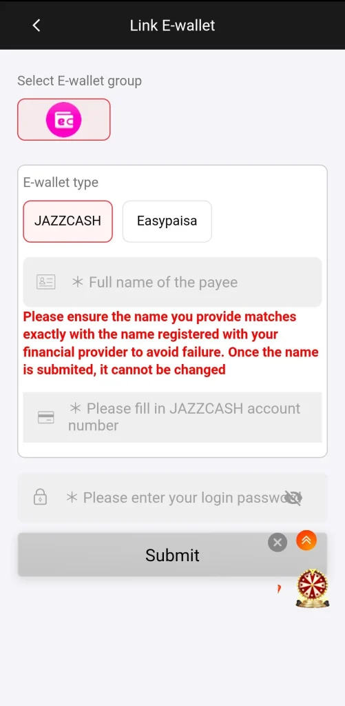 Withdraw Money from 9999 Game App